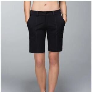 Lululemon Club Shorts Black Bermuda‎ Golf Shorts Size 8